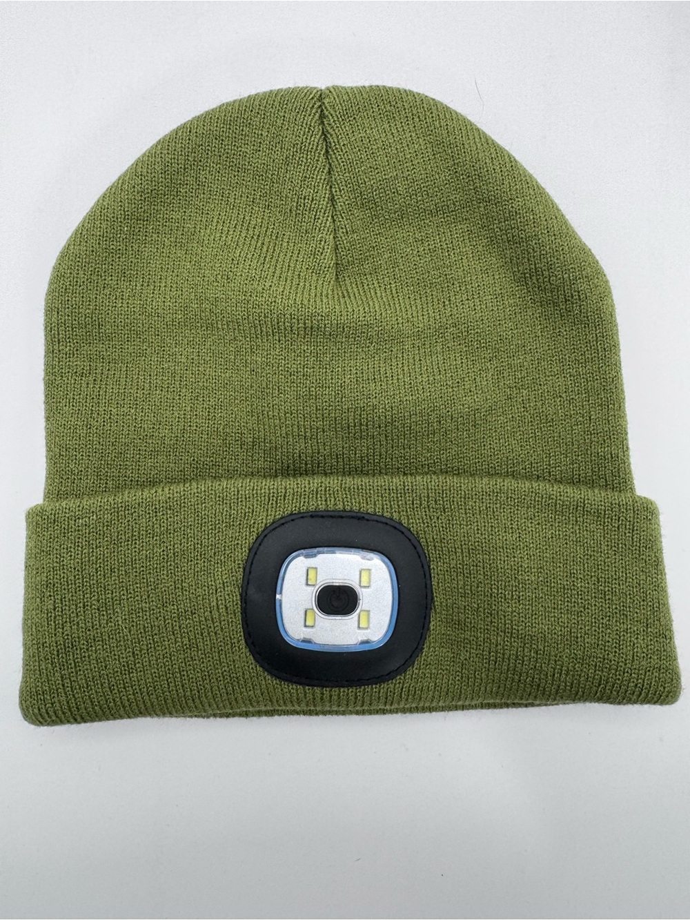 💜3/$15 Night Scope Rechargeable LED Beanie Hat Knit Flashlight Cap Olive Green